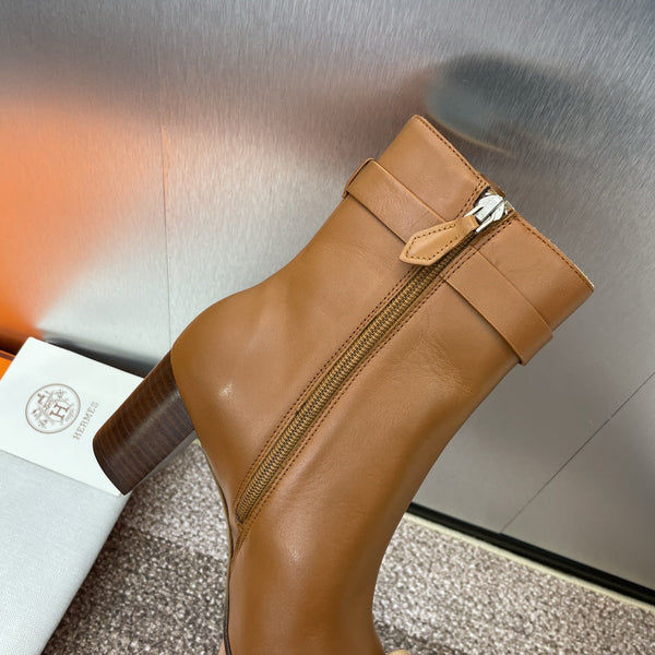 HM Saint Germain Ankle Boot 65mm In Gingerbread Calfskin 975167