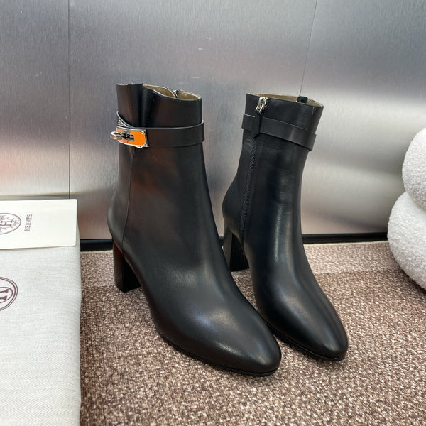 HM Saint Germain Ankle Boot 65mm In Black Calfskin 975168