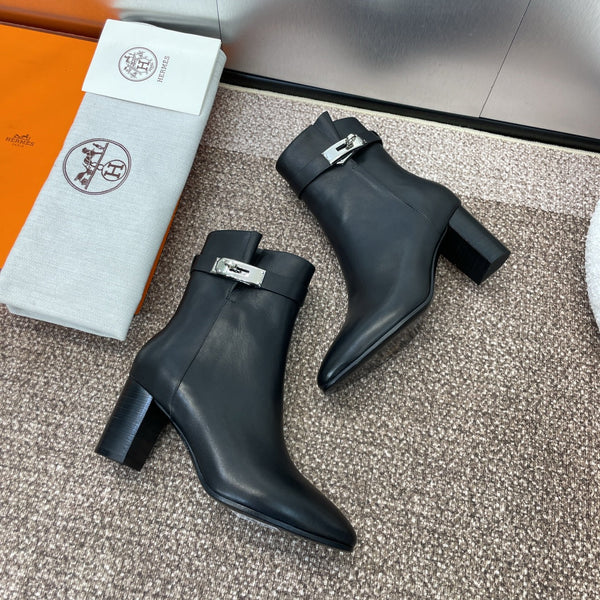 HM Saint Germain Ankle Boot 65mm In Black Calfskin 975168