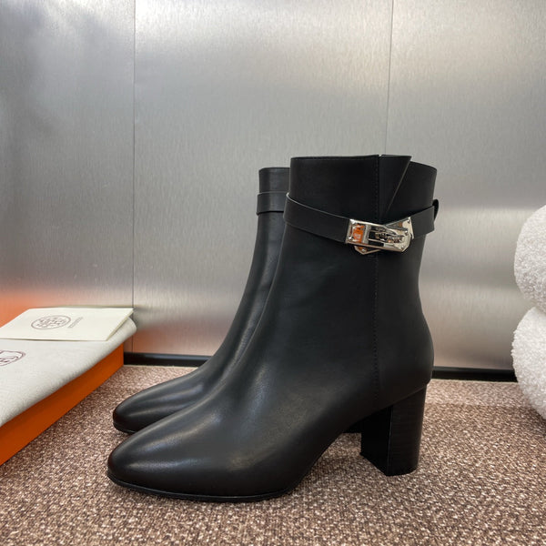 HM Saint Germain Ankle Boot 65mm In Black Calfskin 975168