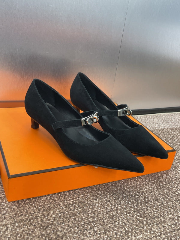 HM 25C Kiara 40 Pump Black Suede 208275