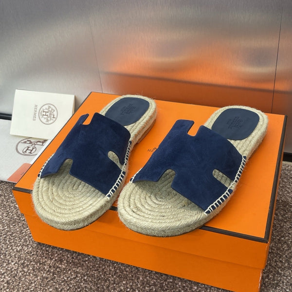 Espadrillas HM 25 Antigua in pelle scamosciata blu