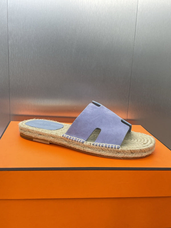 Espadrillas HM 25 Antigua in pelle scamosciata blu nuvola