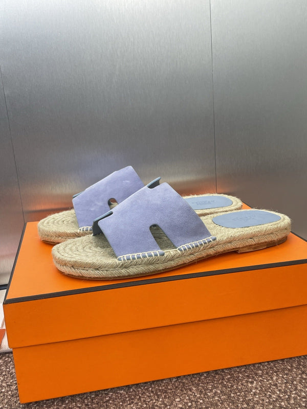 Espadrillas HM 25 Antigua in pelle scamosciata blu nuvola