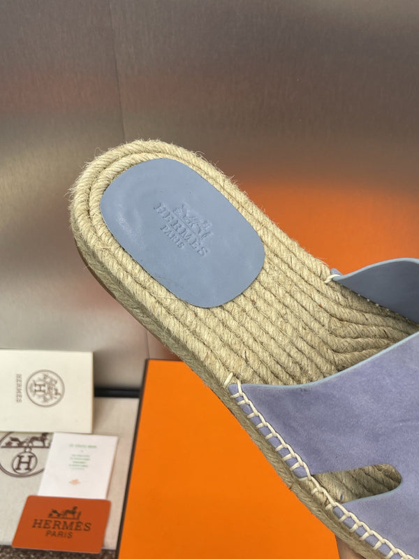 Espadrillas HM 25 Antigua in pelle scamosciata blu nuvola