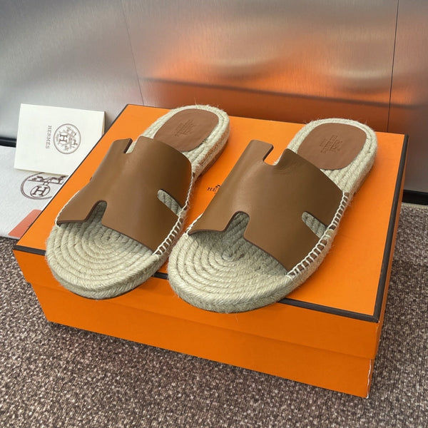 HM 25 Antigua Espadrillas in pelle di vitello dorata