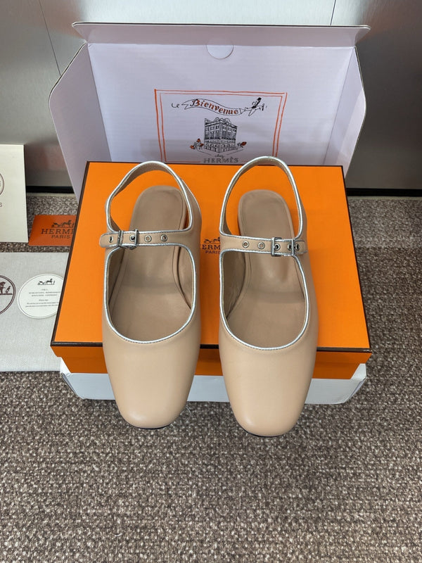 HM 25 Kleo Slingback Beige Calfskin 372949