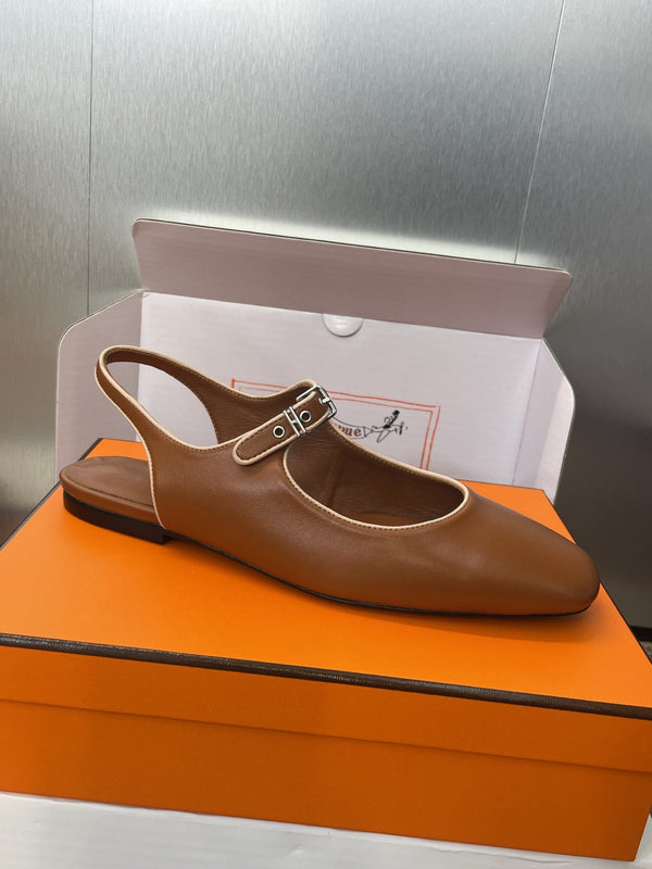 HM 25 Kleo Slingback Brown Calfskin 372950