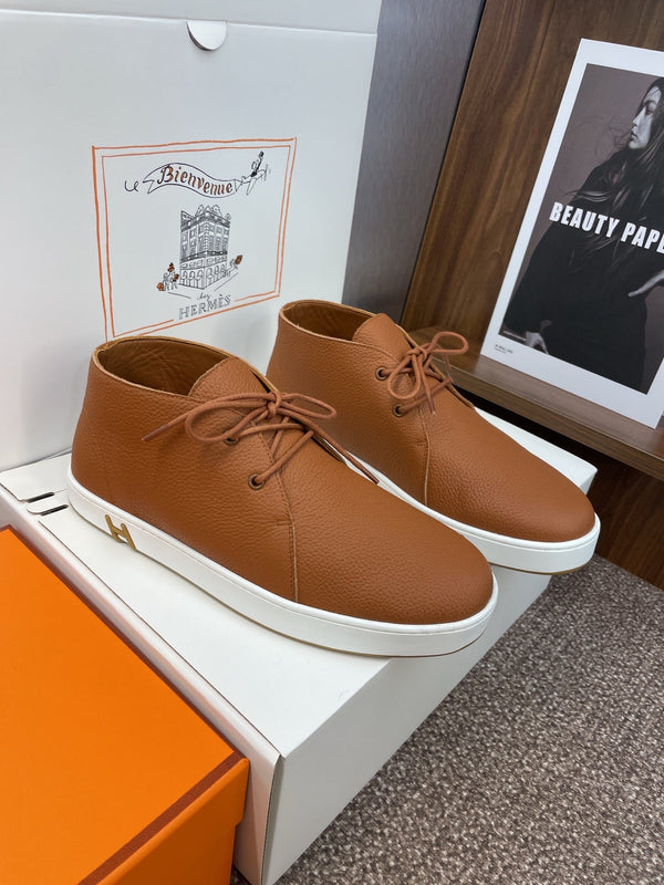 Sneaker HM 25 Klicker in pelle di vitello marrone 373019