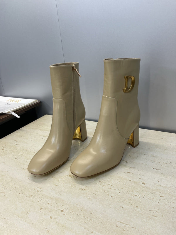 Dior 2025 Boot Beige Gold Cowhide 508546