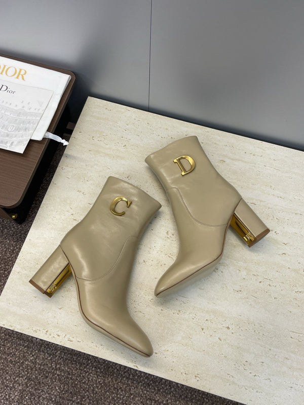 Dior 2025 Boot Beige Gold Cowhide 508546