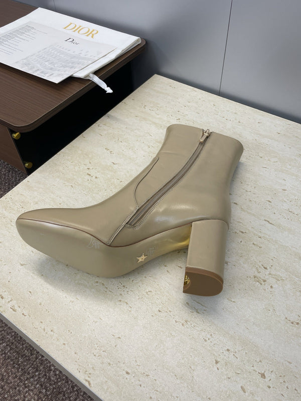 Dior 2025 Boot Beige Gold Cowhide 508546