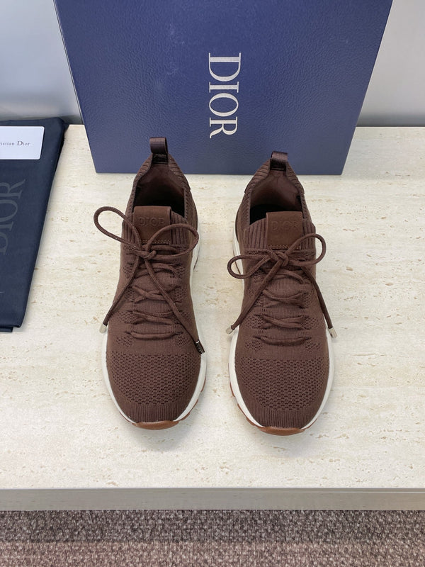 CD B80 Baskets basses marron Cannage Cachemire Laine 551440