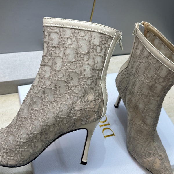 CD 26s Ardiorble Ankle Boots Light Taupe Mesh Leather 959600