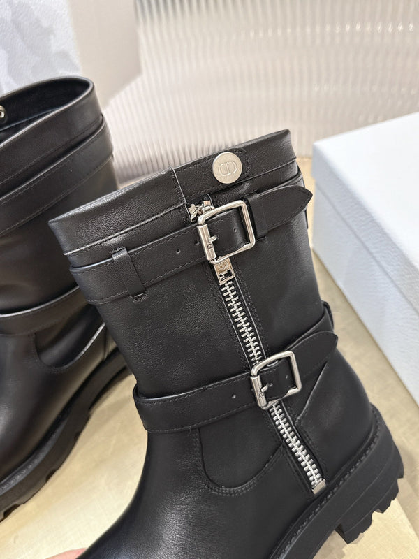 CD 25 short boots black calfskin 438778