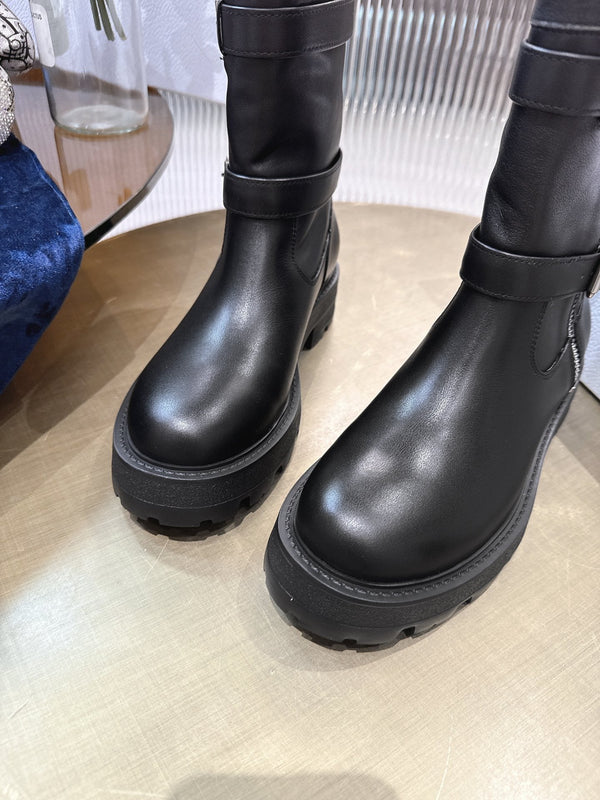 CD 25 short boots black calfskin 438778