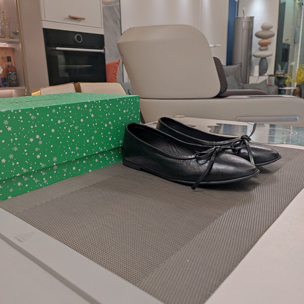 Balen 25 bow ballet flat black sheepskin 184478