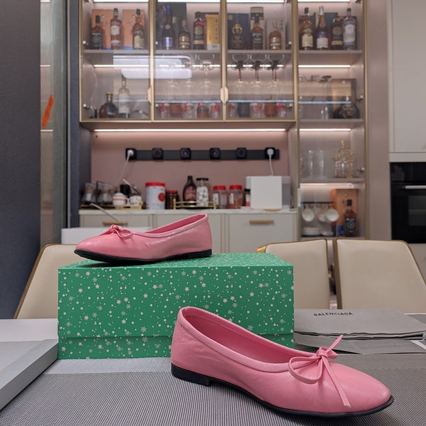 Balen 25 bow ballet flat pink sheepskin 184480