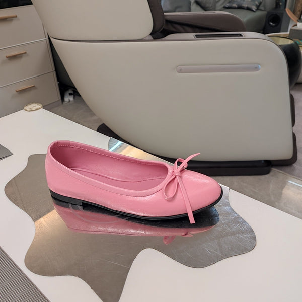 Balen 25 bow ballet flat pink sheepskin 184480