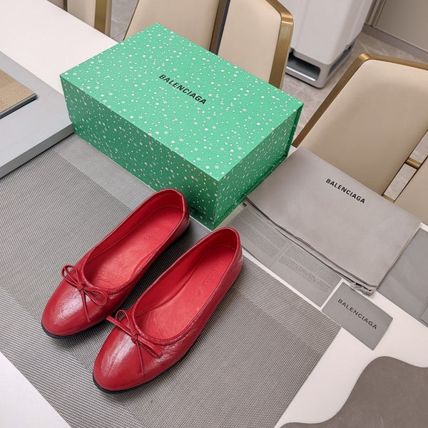 Balen 25 bow ballet flat red sheepskin 184482