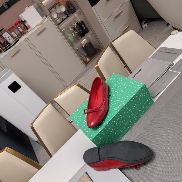 Balen 25 bow ballet flat red sheepskin 184482