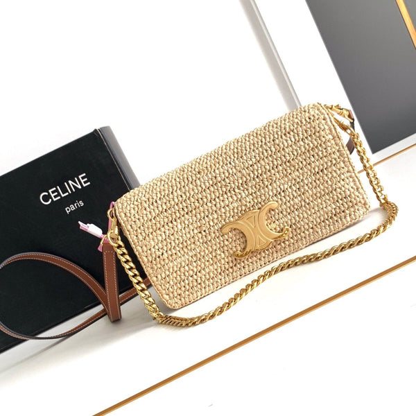 celin multipochette 23 beige rafia rifiniture vitello