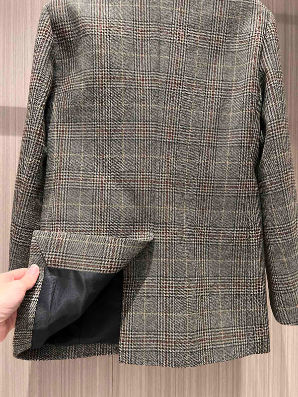Gucci Plaid Suit Jacket Wool