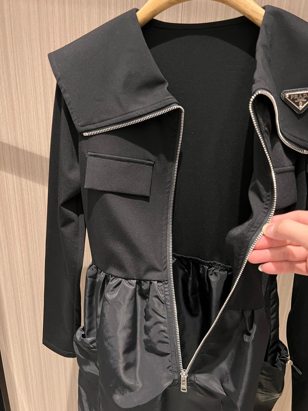 Robe Prada coton polyester noir