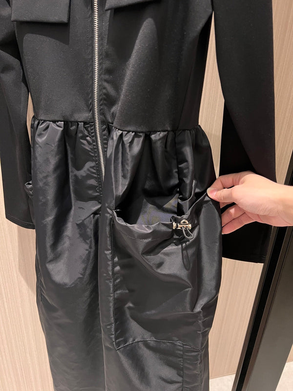 Robe Prada coton polyester noir