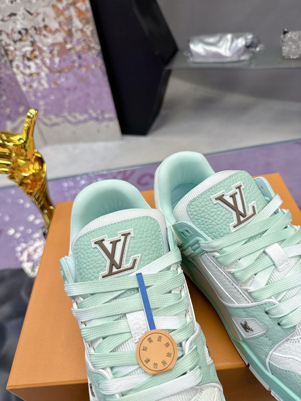 LV Trainer Sneaker Emerald Green Cowhide