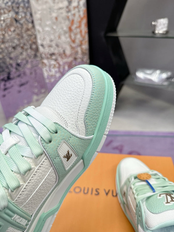 LV Trainer Sneaker Emerald Green Cowhide