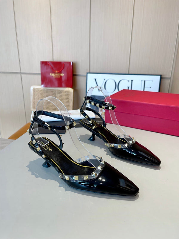 Valentino 25 Rockstud Couture 50mm Pumps Patent Leather