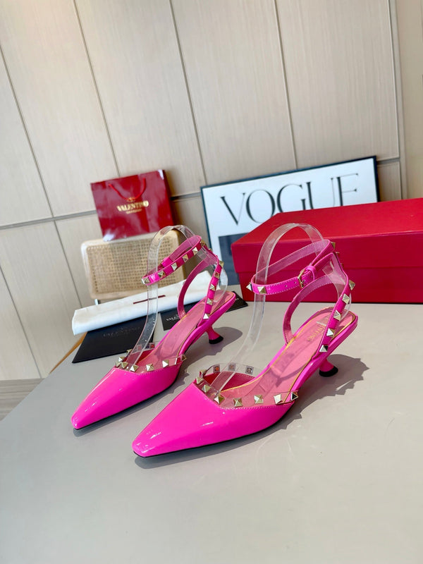 Valentino 25 Rockstud Couture 50mm Pumps Patent Leather