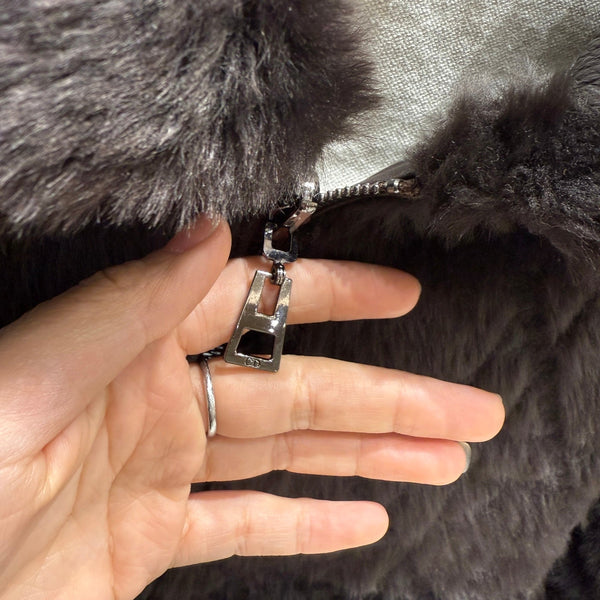Dior 2025 Shearling Coat Black Wool