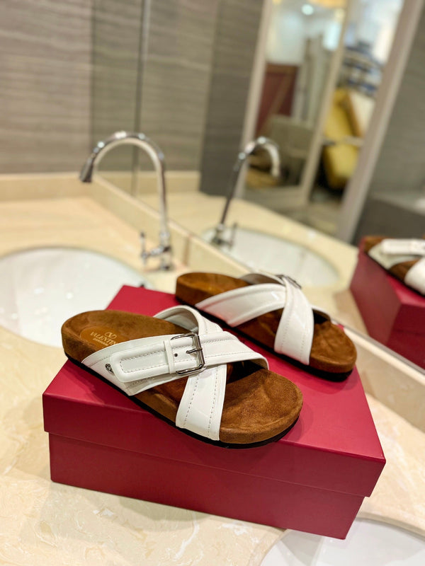 CROSSOVER - CINTURINO IN PELLE DI VITELLO BIANCA