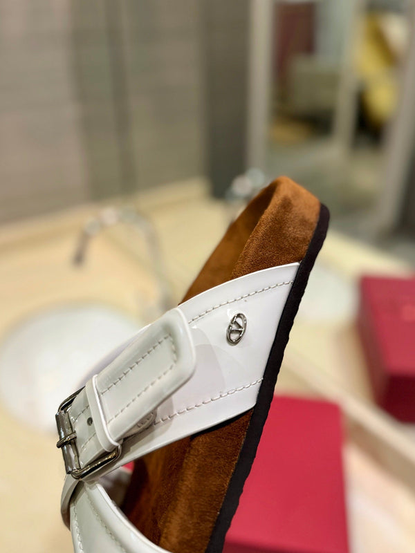 CROSSOVER - CINTURINO IN PELLE DI VITELLO BIANCA