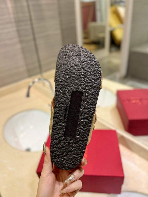 CROSSOVER - CINTURINO IN PELLE DI VITELLO ORO