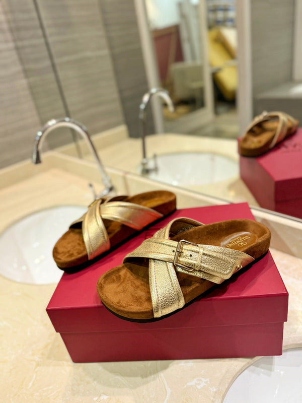 CROSSOVER - CINTURINO IN PELLE DI VITELLO ORO