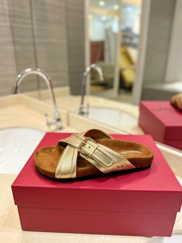 CROSSOVER - CINTURINO IN PELLE DI VITELLO ORO