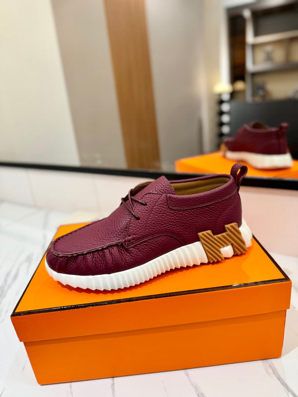 HM Increase Sneaker Red Purple Cowhide 983027