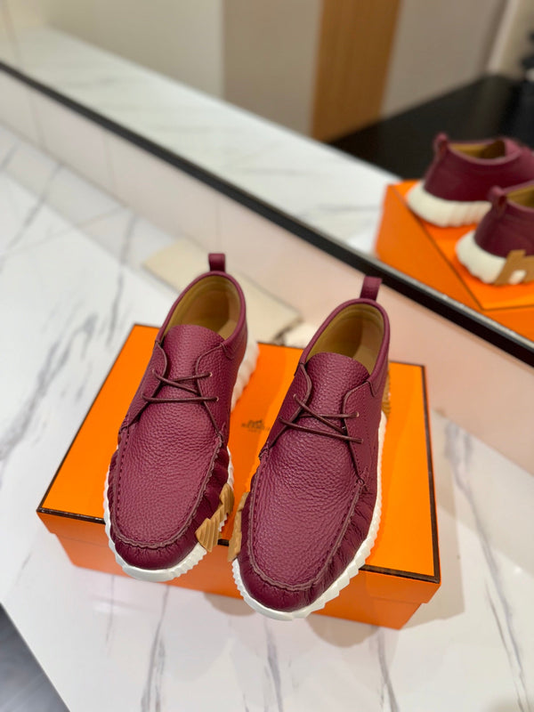 HM Increase Sneaker Red Purple Cowhide 983027