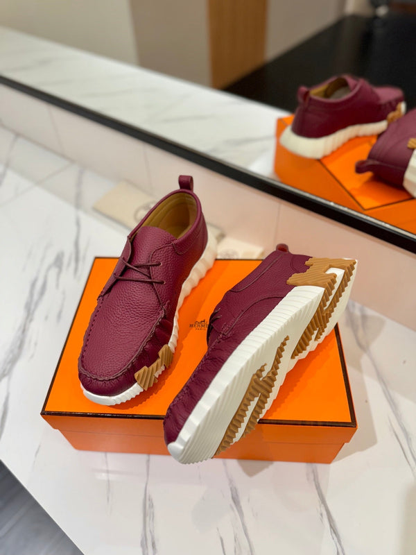 HM Increase Sneaker Red Purple Cowhide 983027