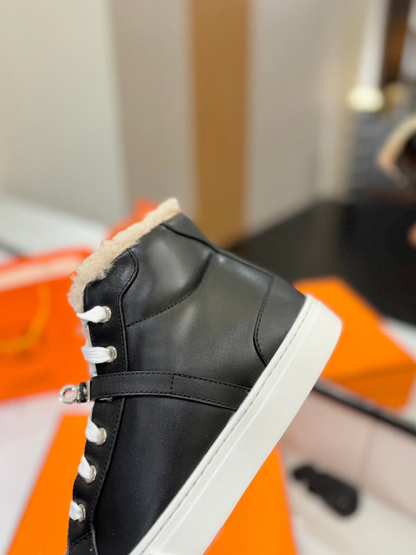 HM Daydream Sneaker Black With Wool Lining Cowhide 983077