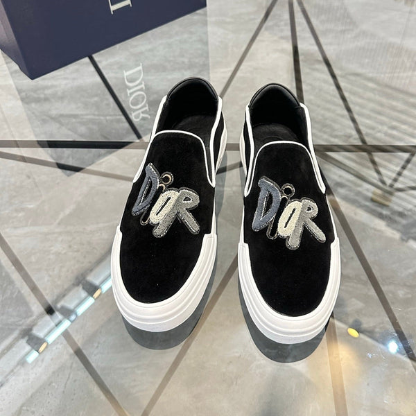 CD Slip on Loafer Black Suede 639466