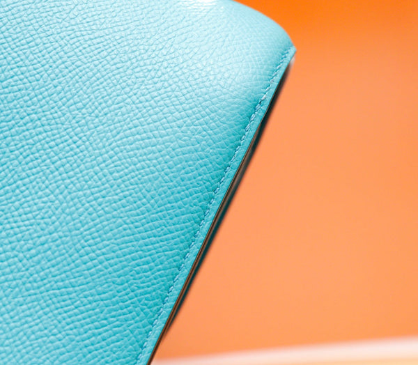 constance 24 tiffany blue epsom leather silver hardware