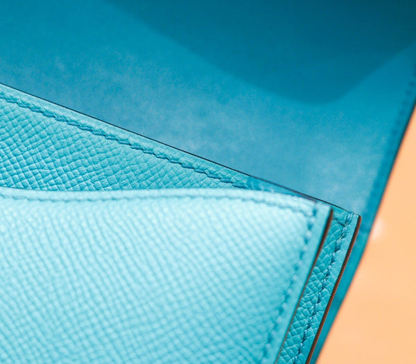 constance 24 tiffany blue epsom leather silver hardware