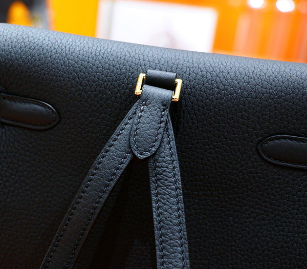 HM Kelly Ado Black Togo Leather Light GHW 270304