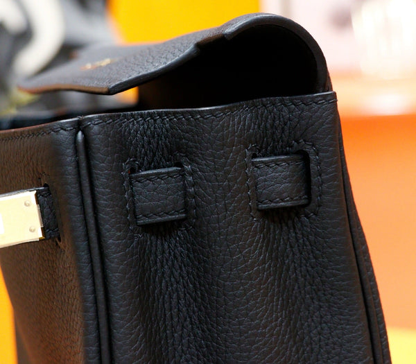 HM Kelly Ado Black Togo Leather Light GHW 270304