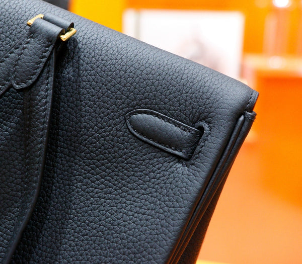 HM Kelly Ado Black Togo Leather Light GHW 270304