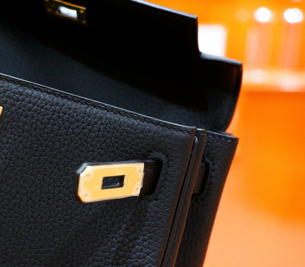 HM Kelly Ado Black Togo Leather Light GHW 270304